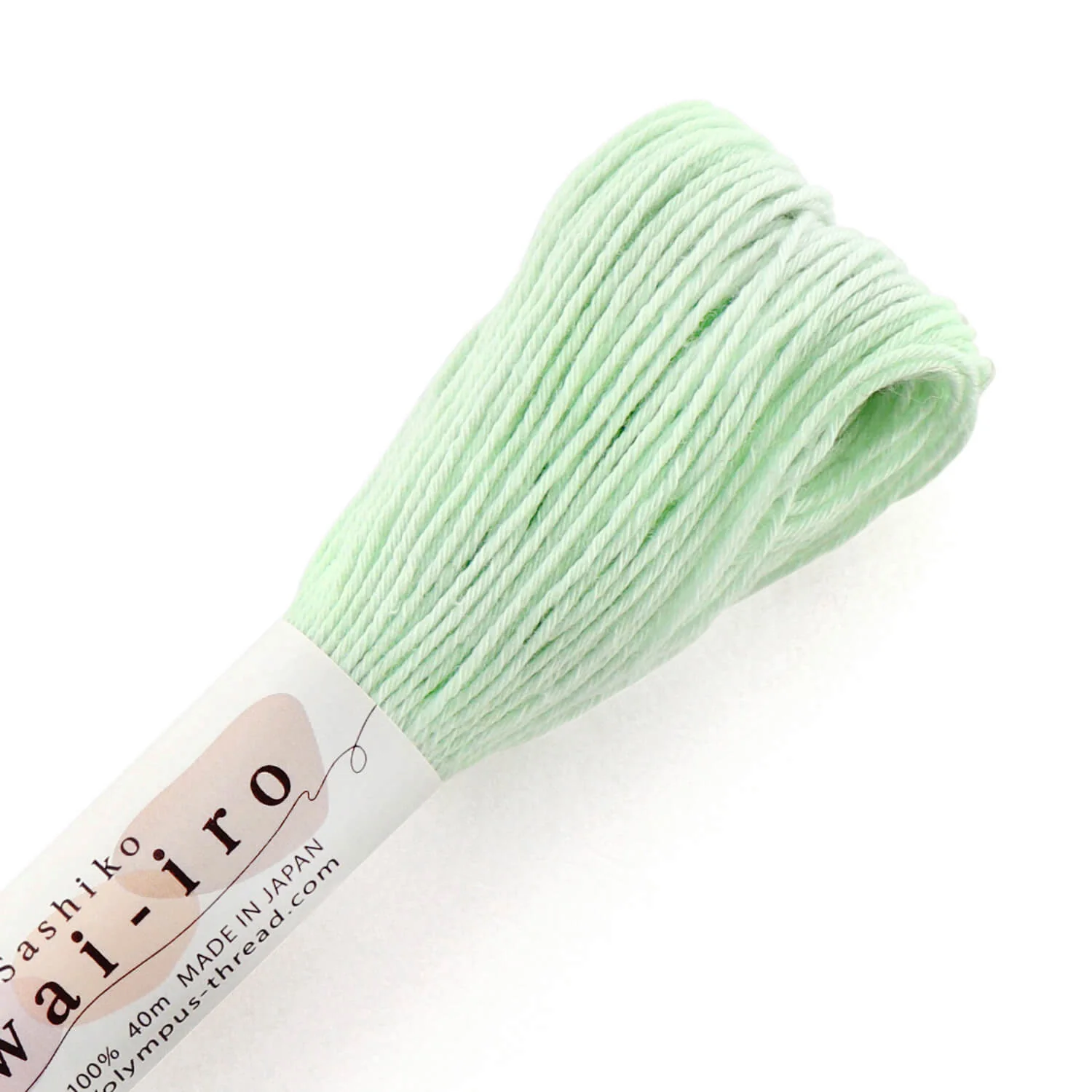 Olympus, hilos para bordar tonos pastel para Sashiko 40m - Awai-iro - Image 8